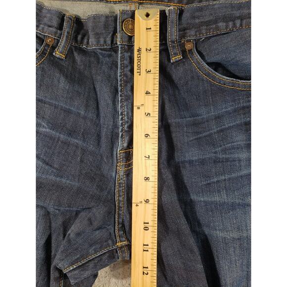 Lucky Brand Jeans Men's 34x30 Blue Denim 221 Original Straight Cotton Stretch - Picture 7 of 16